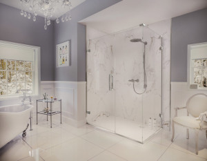 Дверь душевая для установки с боковой панелью GHH1100H L или R Merlyn Arysto Хромированный