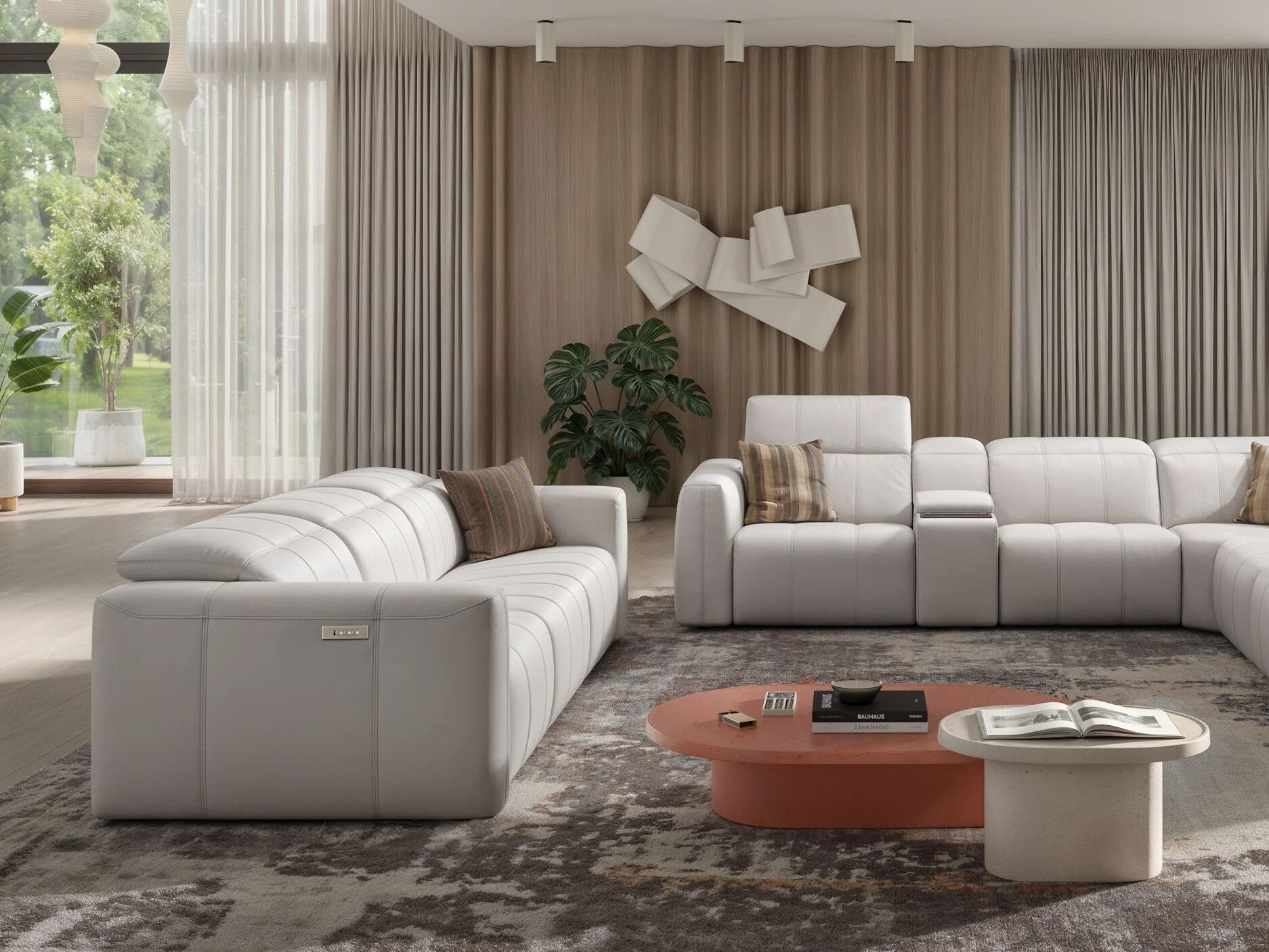 3-местный кожаный диван Sofanella Флорида ARCH-00104789 - Вид №1