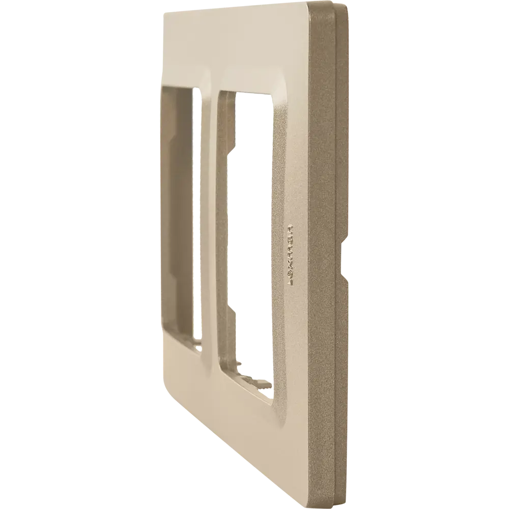 LEXMAN LILIAN - Декоративная рамка для розеток 2 поста, цвет Шампань 86761620 STLM-1112945 - Вид №2