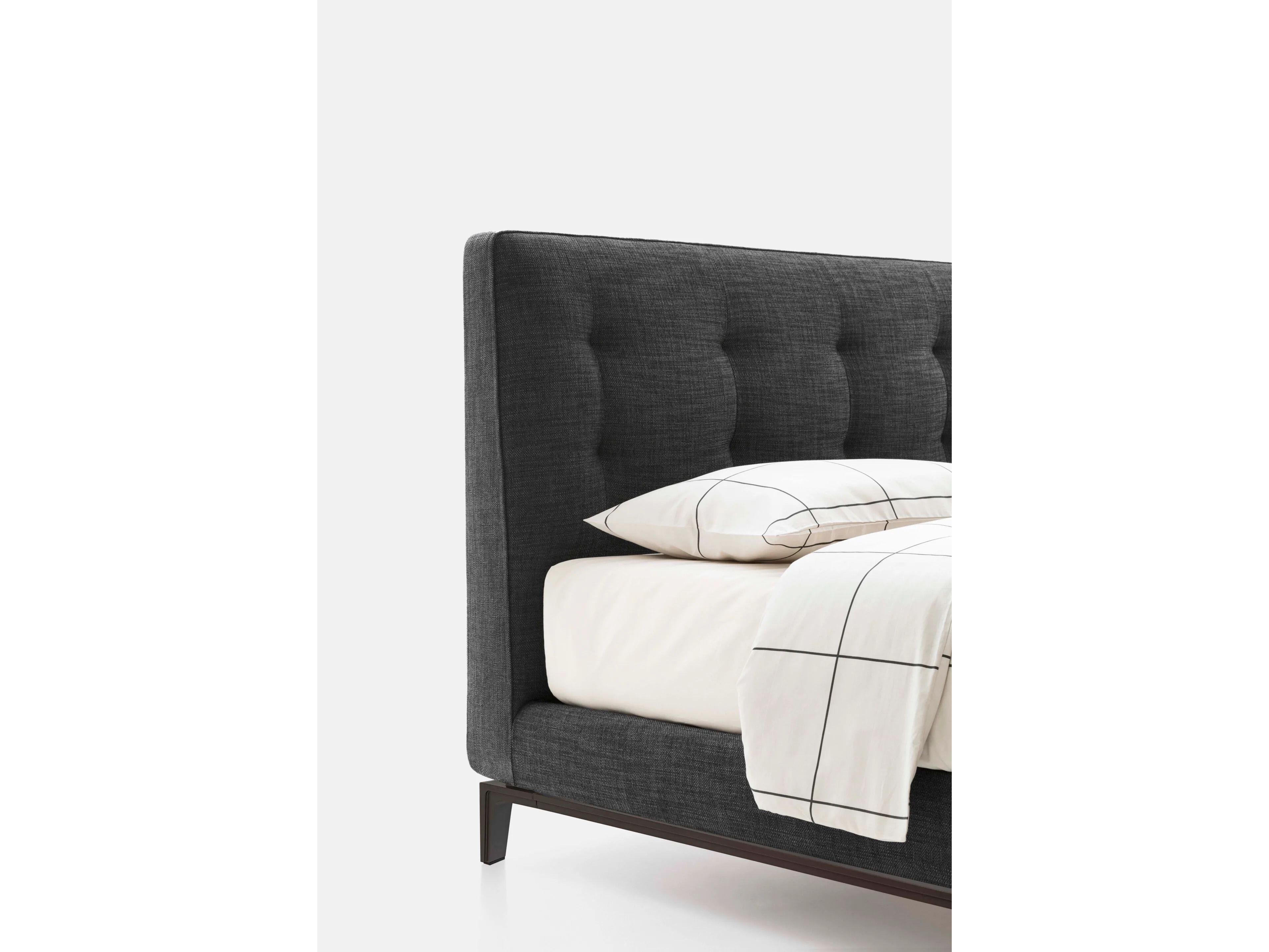 Двуспальная кровать-контейнер с капитонным изголовьем Alf DaFrè MIRAM ARCH-00150049 - Вид №11