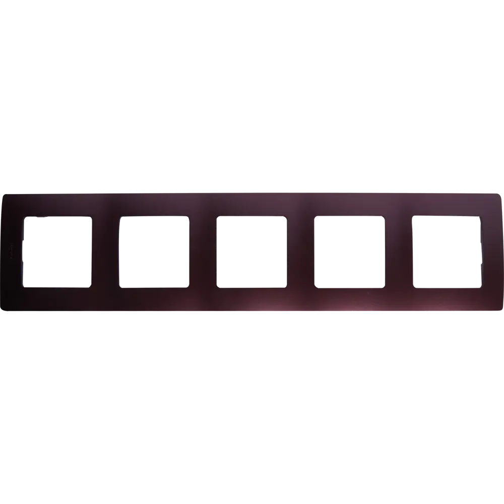Рамка для розеток и выключателей Legrand Etika 5 постов, цвет слива STLM-2007629