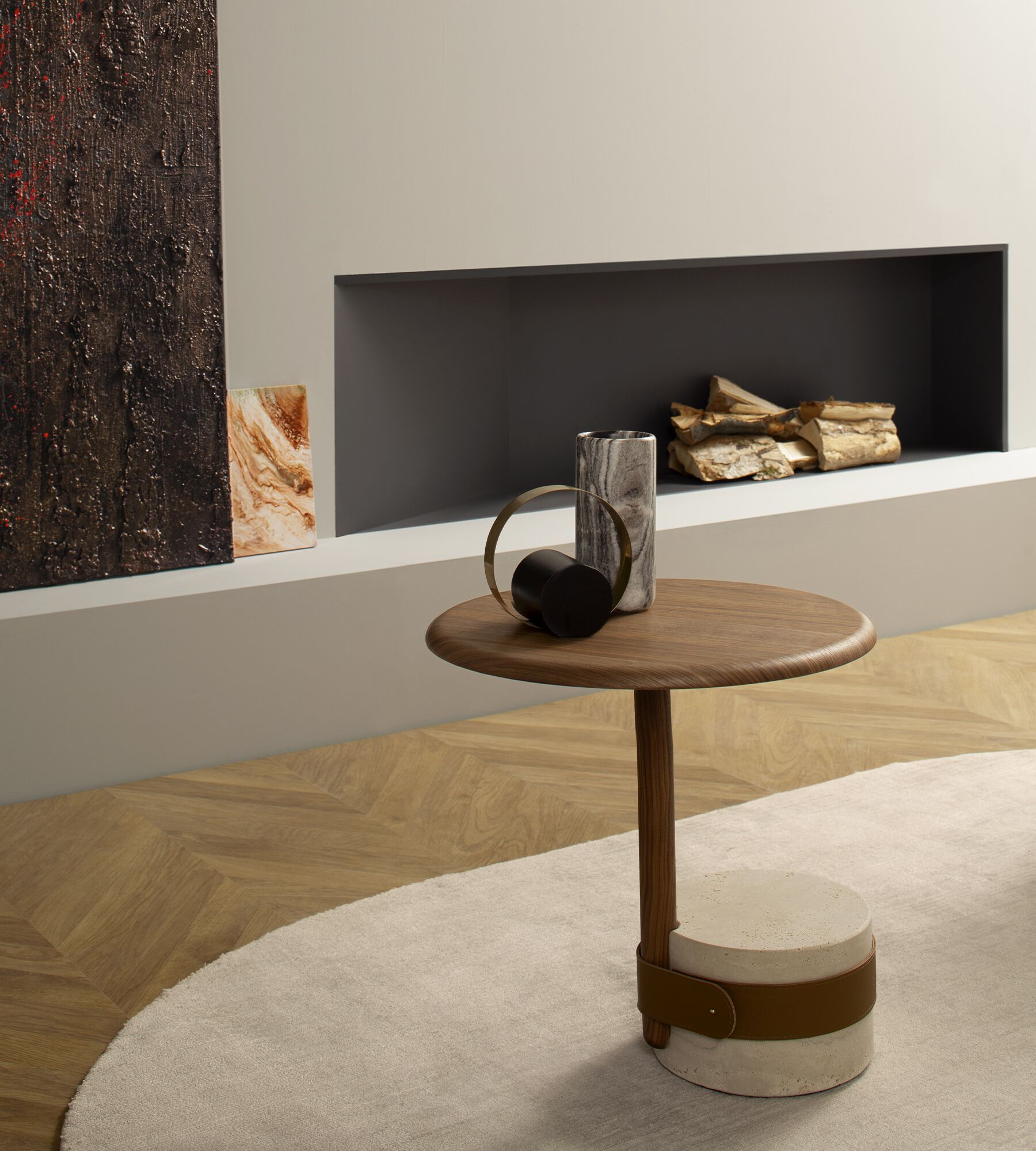 Высокий журнальный столик из МДФ для гостиной Morica Design От кутюр ARCH-00042374 - Вид №4