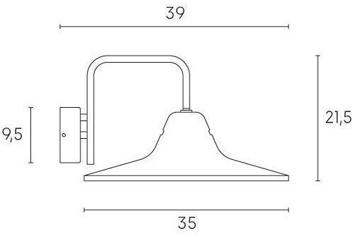 SOVIL Настенный светильник для улицы из металла Monet 594/-- - Вид №3