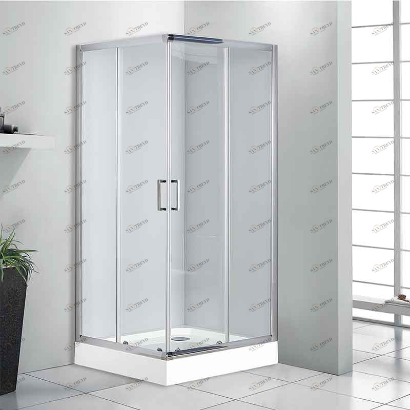 Душевое ограждение к поддону квадратному 900х900 из стеклокомпозита SMC (стекла прозрачные) Radomir 1090001590