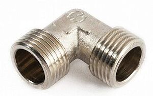 Колено НР 1/2"x1/2" никель TIEMME