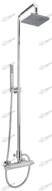 Gruppo Geromin Настенная душевая стойка с ручным душем с верхним душем Flow 4cda4n0