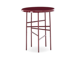 Алюминиевый круглый высокий садовый журнальный столик