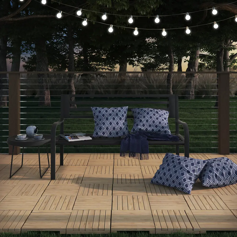 Скамья садовая 128x56x81 см сталь антрацит 82566578 STLM-2021194 Santreyd Товар без серии - Вид №6