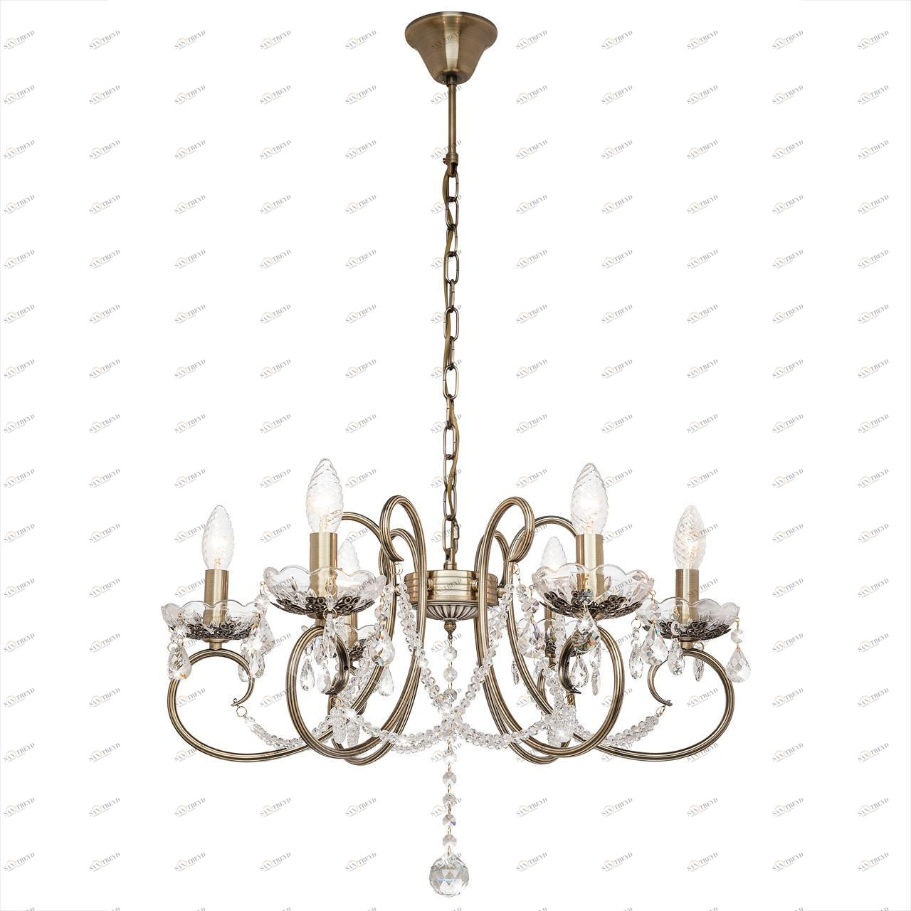 Подвесная люстра Silver Light Laurita 260.53.6 SILVER LIGHT LAURITA 186695 Бронза 