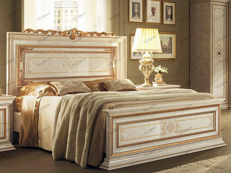 Arredoclassic Двуспальная кровать с высоким изголовьем Leonardo sun-id-1448843