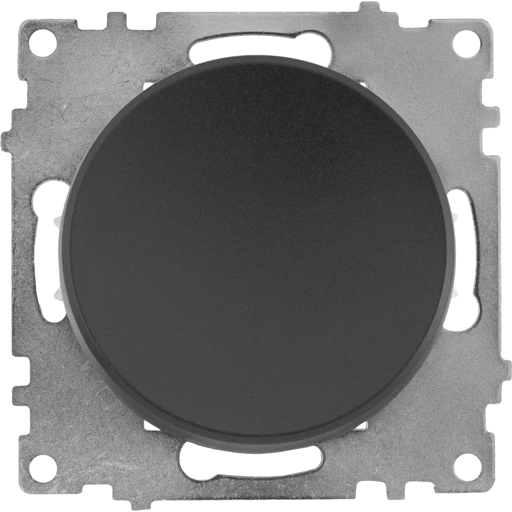 Выключатель встраиваемый Onekeyelectro 1 клавиша с самовозвратом цвет черный Florence STLM-2140338