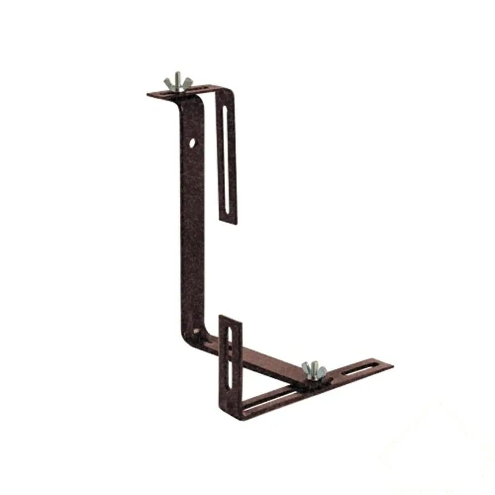 Кронштейн для балконных ящиков универсальный усиленный, темная бронза, 2 шт Santreyd STLM-2146643