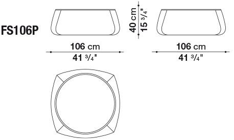 B&B Italia Круглый пуф из ткани Fat sofa sun-id-1481491 - Вид №8