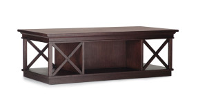 Деревянный прямоугольный журнальный столик