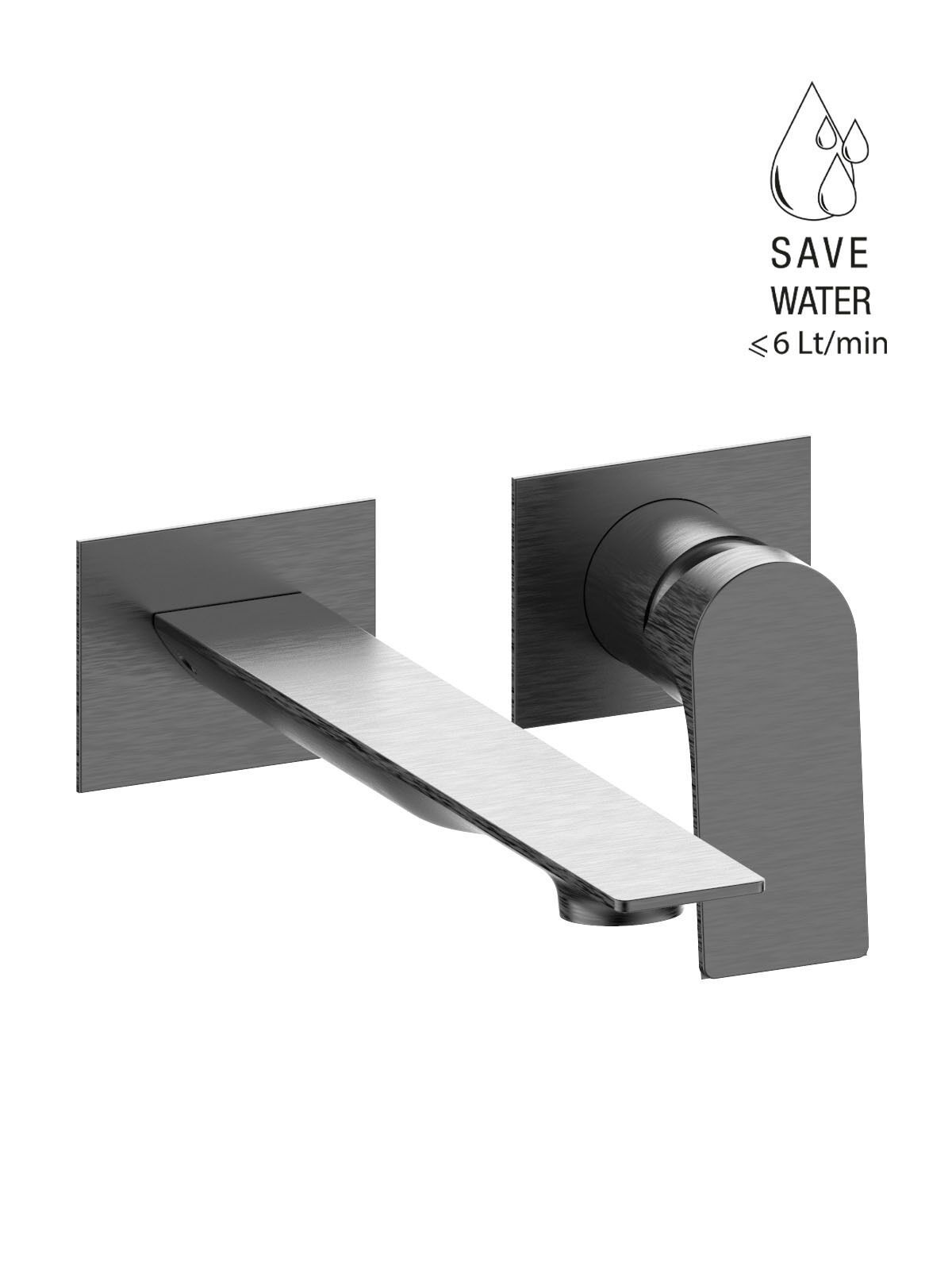 Однорычажный настенный смеситель для раковины с 2 отверстиями Rubinetterie Frattini Narciso ARCH-00016649 - Вид №1