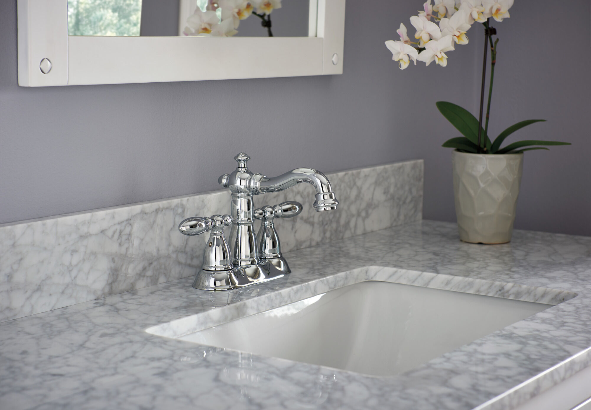 2555-MPU-DST Смеситель для ванной комнаты с двумя ручками Delta Faucet Victorian Хром - Вид №1