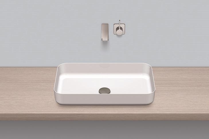 3507500400 Чашеобразная раковина, sb.sr650, белая, для простого ухода Alape серия SR (Stream) 