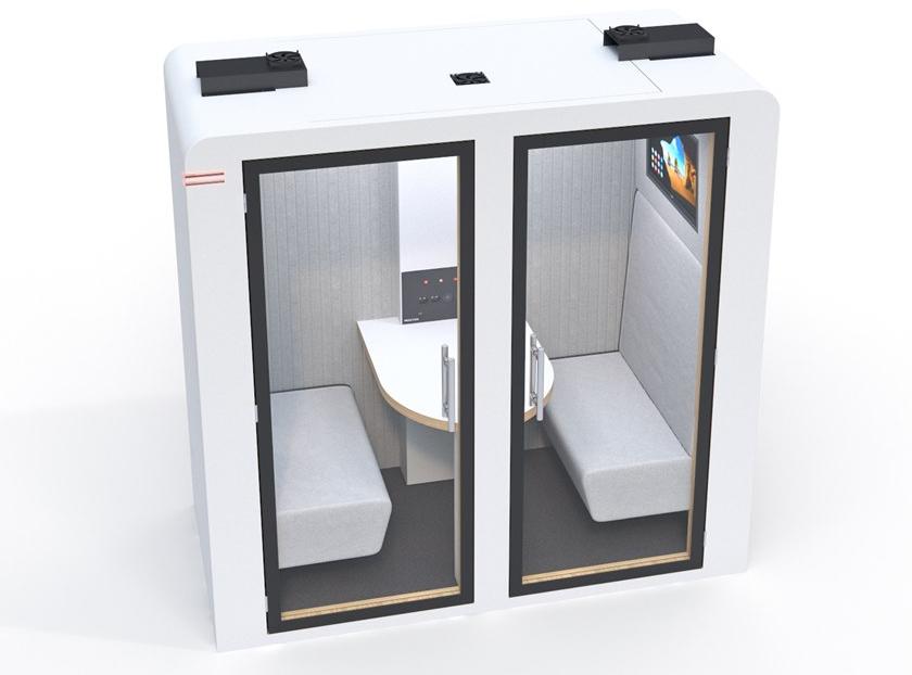 SBS Silence Business Solutions Акустическая будка с мультимедийным подключением для двух человек Procyon sun-id-1433376 - Вид №1