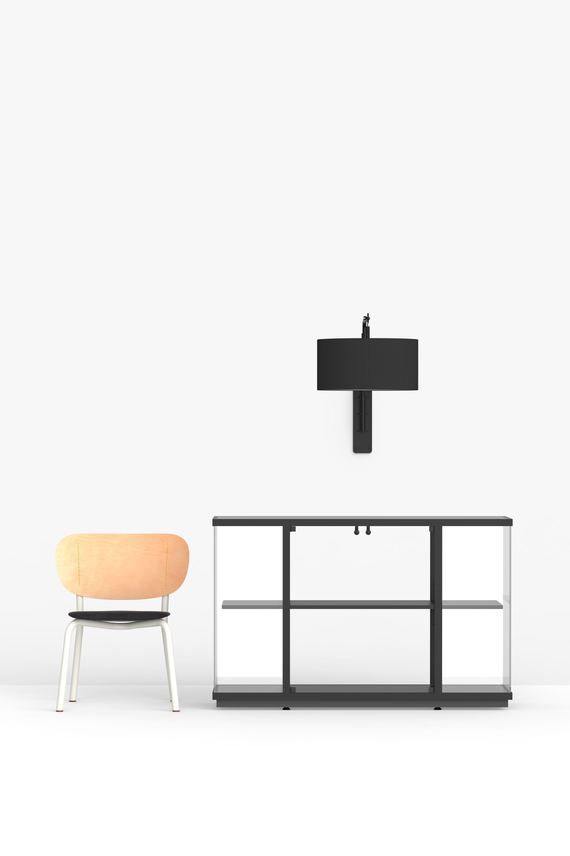 Настенный светильник из стали и ткани с гибкой рукояткой FUNCTIONALS SWIVEL ARCH-00039568 - Вид №15