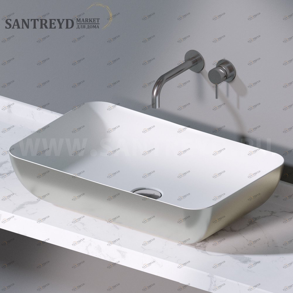 L603351 Накладная раковина на столешницу  прямоугольная A. e T. Italia ELITE AeT ITALIA