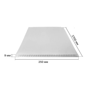 Панель ПВХ 2,7*0,25 (Белая матовая) STELLA STSR-276