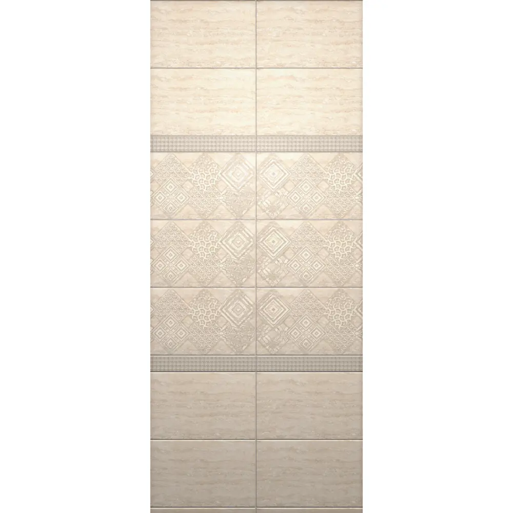 Бордюр настенный Azori Ascoli Diamond 7.5x63 см 0.047 м² камень цвет серый STLM-2020731 - Вид №4