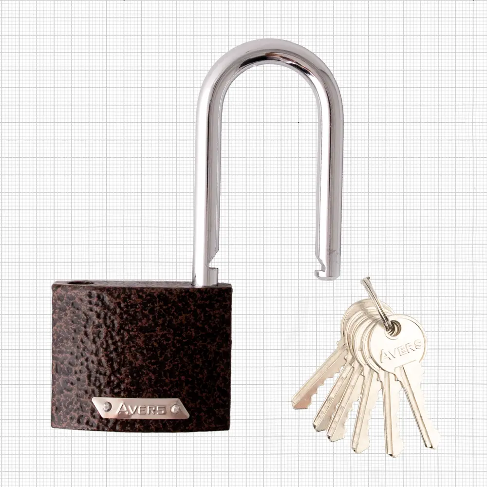 Набор навесных замков AVERS PD-01-63-L с 6 ключами 89338403 STLM-0894369 - Вид №1