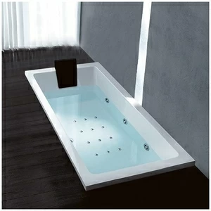Ванна Gruppo treesse Quadra 170 ATC-V072Q-SX белая с гидромассажем аэромассажем и дезинфекцией и дистанционным управлением прямоугольная встроенная левая