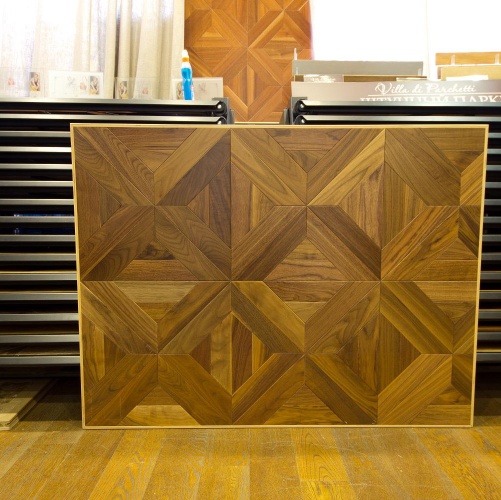 Модульный паркет Marco Ferutti Castello Castello Орех американский Натур (Гладкая) 450х450 мм 2600600050 - Вид №3