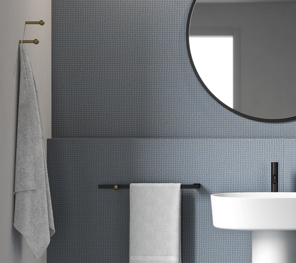 Ex.T Nouveau TH Настенная вешалка для полотенец EXNOUTHNEOT - Вид №1