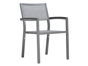 Штабелируемый садовый стул с подлокотниками