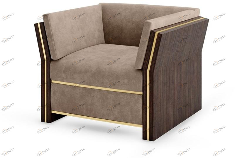 FRATO Бархатное кресло с подлокотниками Udaipur Fup010043aaa 