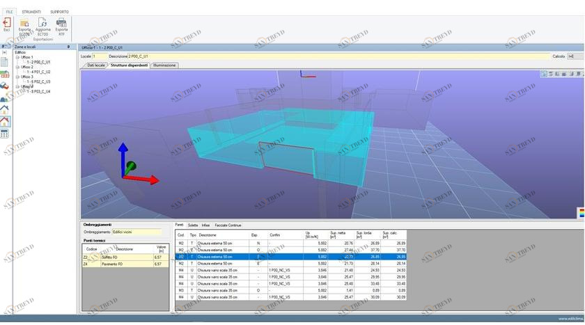 EDILCLIMA Энергосертификат (Закон 10 91, Законодательный указ 311 06) / интегрированное программное обеспечение для расчетных систем cad Progettazione edile integrata sun-id-1490922