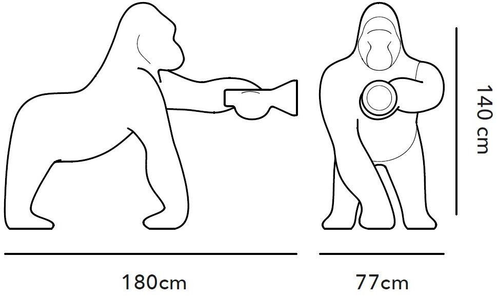 Qeeboo Напольный светодиодный торшер из полиэтилена Kong sun-id-1426190 - Вид №8