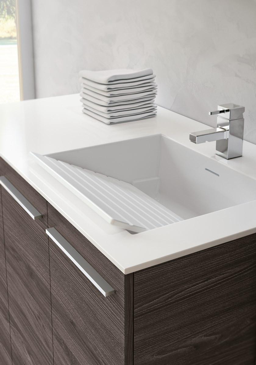 Gruppo Geromin Шкаф для стирки колонного типа из дерева с распашными дверцами и раковиной Store sun-id-1440751 - Вид №1