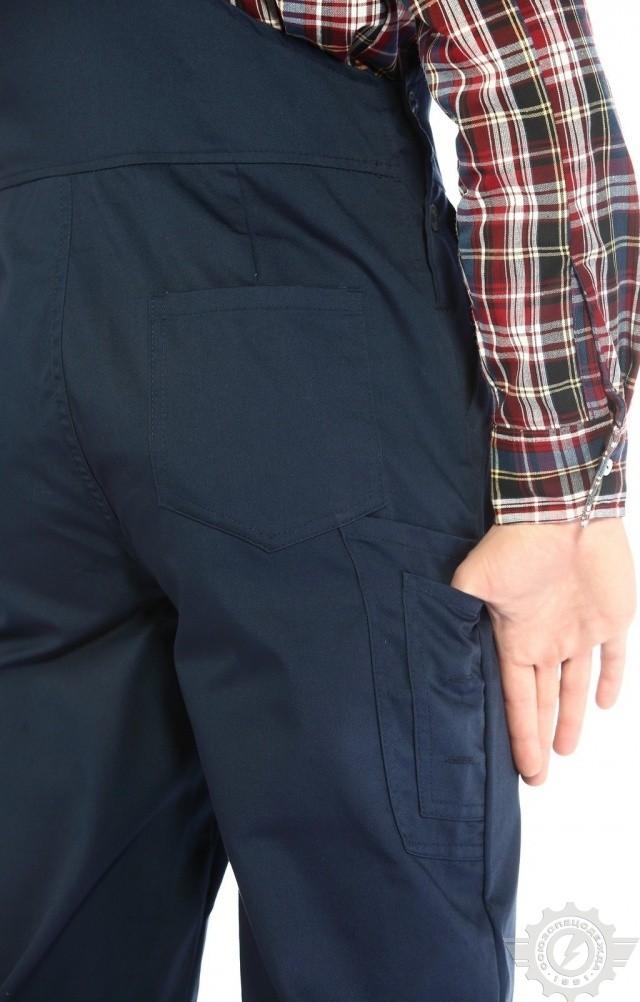 65640 Полукомбинезон "Эксперт-2" темно-синий  Летняя спецодежда  размер 60-62/170-176  - Вид №6