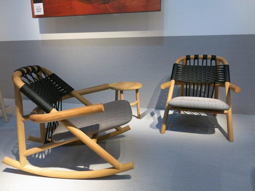 Very Wood Садовое кресло-качалка Iroko с подлокотниками Unam out sun-id-1356247 - Вид №3