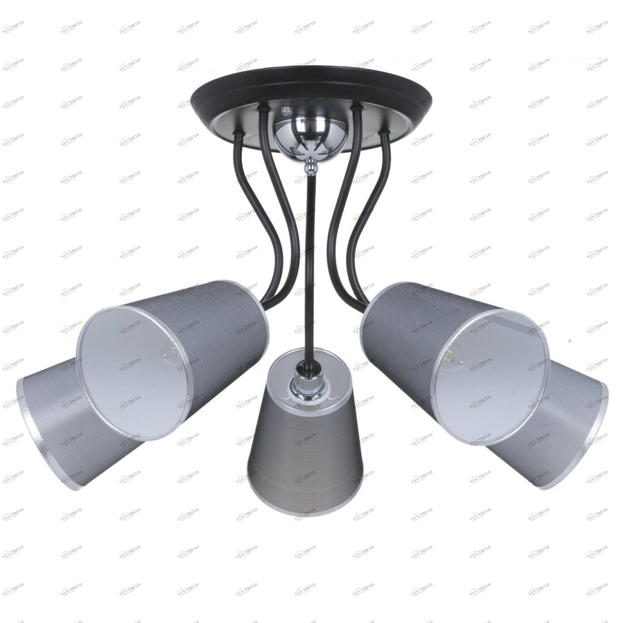 Потолочная люстра Freya Odri FR5030CL-05B FREYA ODRI 312529 Серый 