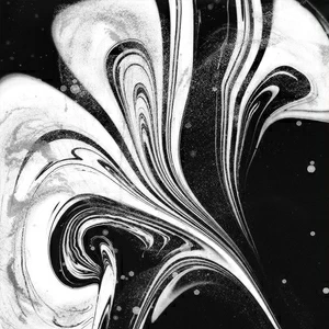 Арт-панель на холсте Alex Turco Liquid Dreams White Ink