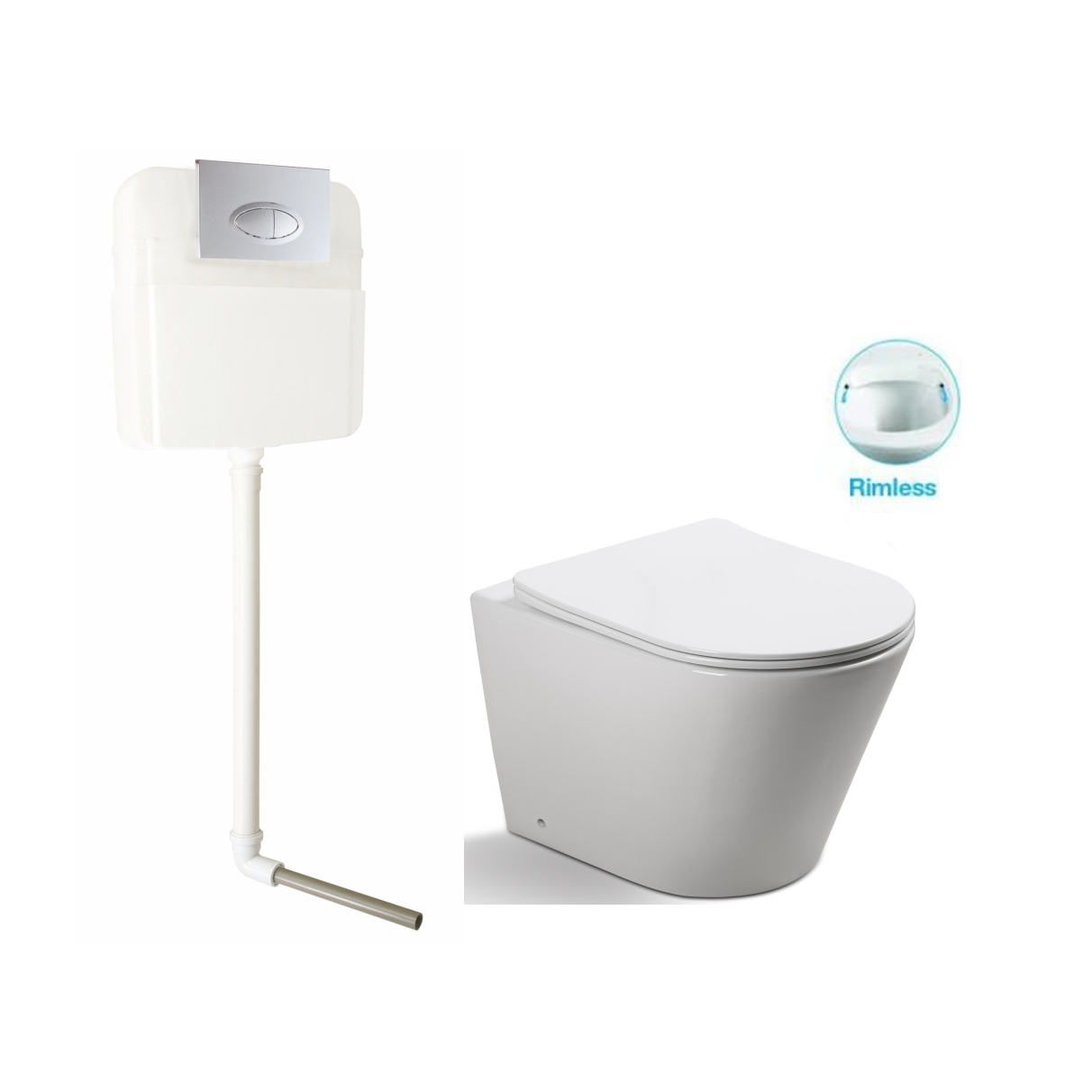 SL-5020 + SL-02 Унитаз приставной безободковый LAB.Space 