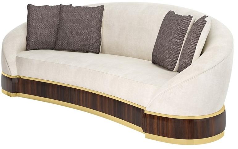 FRATO 3-х местный бархатный диван  Fup220014abm  - Вид №1