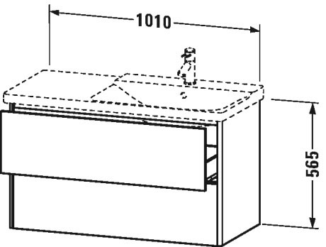 XS418801818 XSquare Тумбочка подвесная Белый матовый, декор Duravit - Вид №1