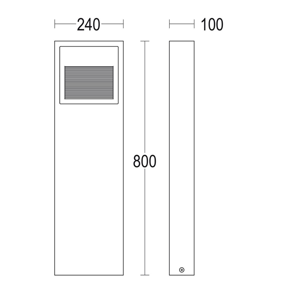 MaxiVerso Flat P 800 Ghidini Verso Flat P .05 Темно-Cерый (Матовый)  - Вид №1