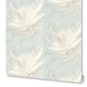 Обои флизелиновые Euro Decor Flora серые с цветочным рисунком 1.06 м 89437888