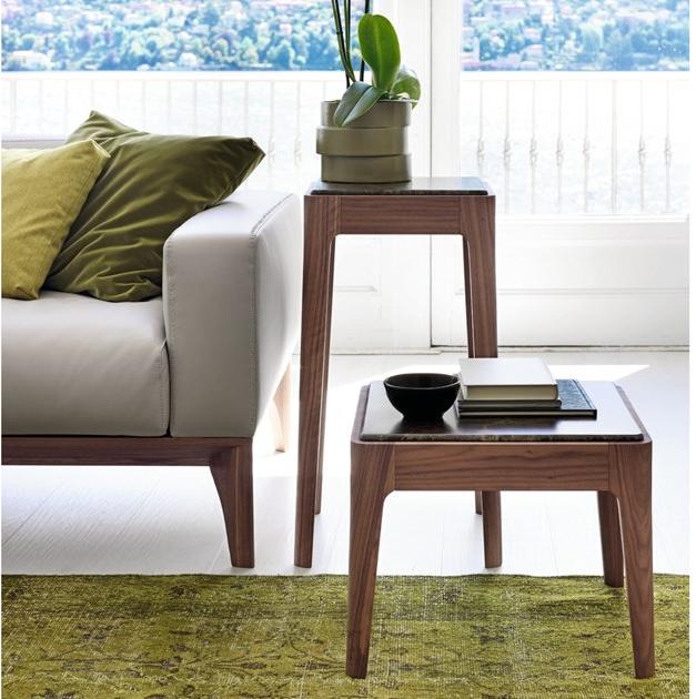 Porada Низкий квадратный журнальный столик из орехового дерева Iron sun-id-1456796 - Вид №1