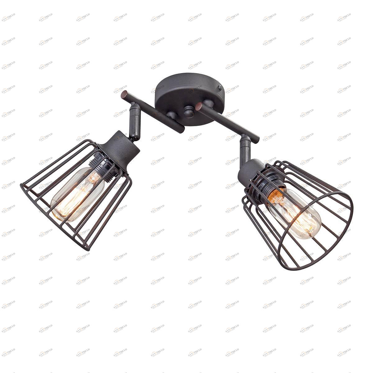 Спот потолочный с металлическими плафонами черный Vitaluce V4589-1/2PL VITALUCE  00-3926759 Черный 