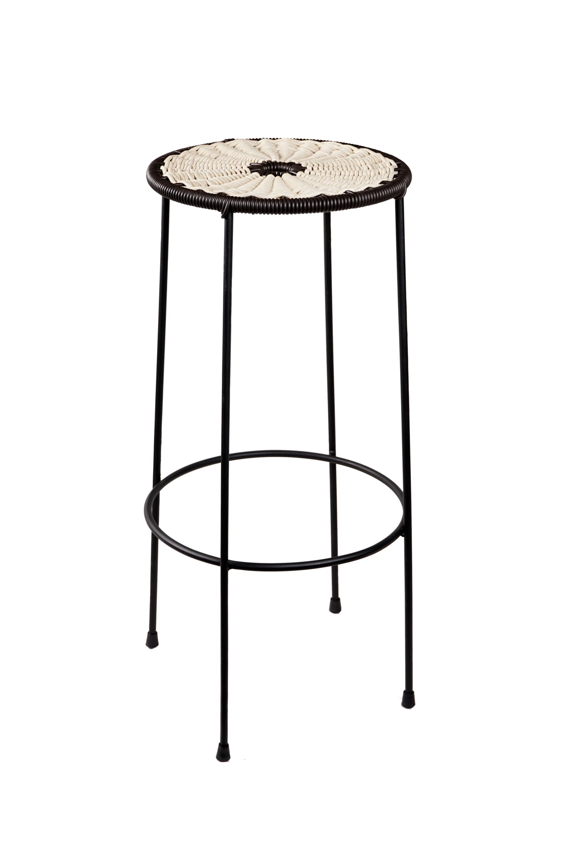 Высокий стул из железа и веревки для сада cbdesign космос ARCH-00010385 - Вид №8