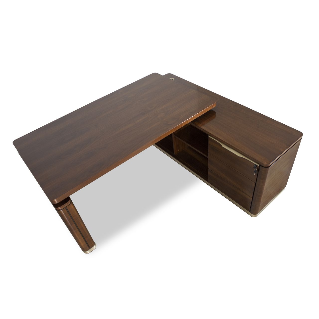 Деревянный направленный угловой стол с системой люверсов Hurtado Evolution ARCH-00055628 - Вид №1