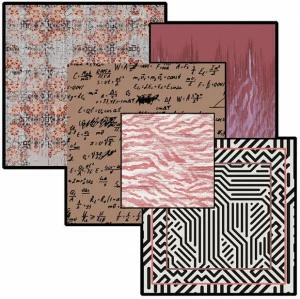 YO2 Ковер из полиамида в стиле пэчворк Clip profiles