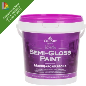 Краска для колеровки для стен и потолков Olimp Дельта прозрачная база C 0.9 л